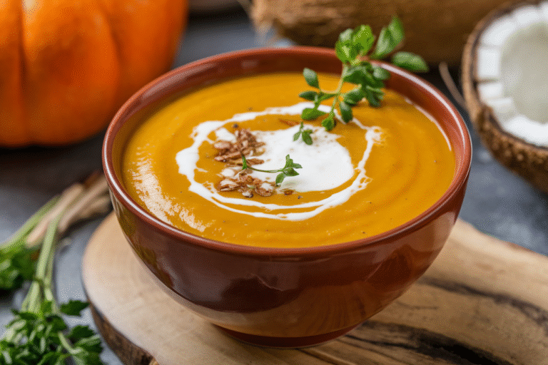 Easy Creamy Pumpkin Soup with Coconut Milk That Tastes Like Fall in a Bowl (Without the Fuss)