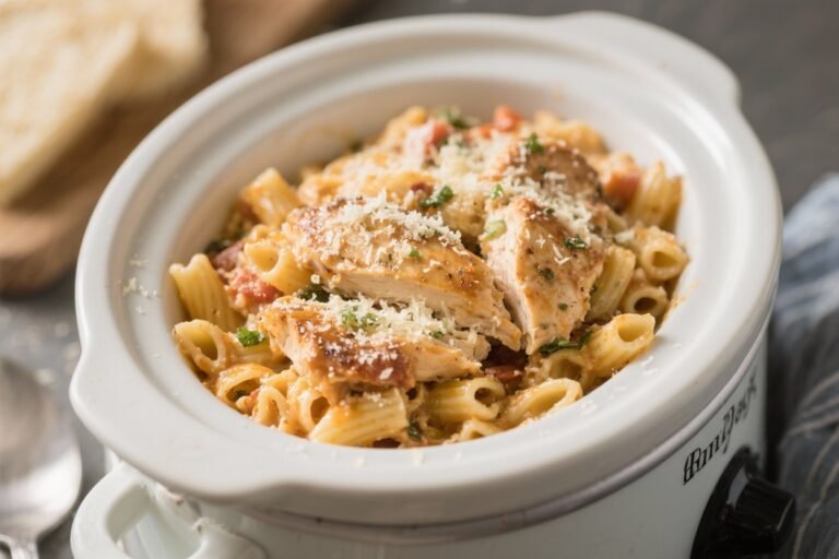Easy Parmesan Chicken Pasta (Crockpot): The Dinner You’ll Brag About