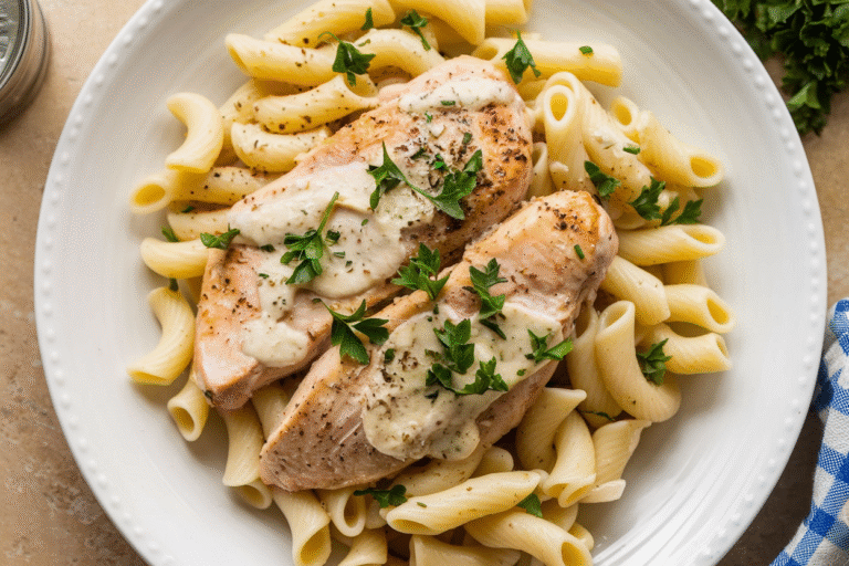 Easy Parmesan Chicken Pasta That Tastes Like a Weeknight Flex (In 25 Minutes)