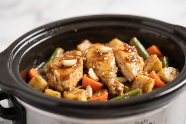 Slow Cooker Honey Garlic Chicken and Veggies: The Set-It-and-Flex Dinner Everyone Will Beg For
