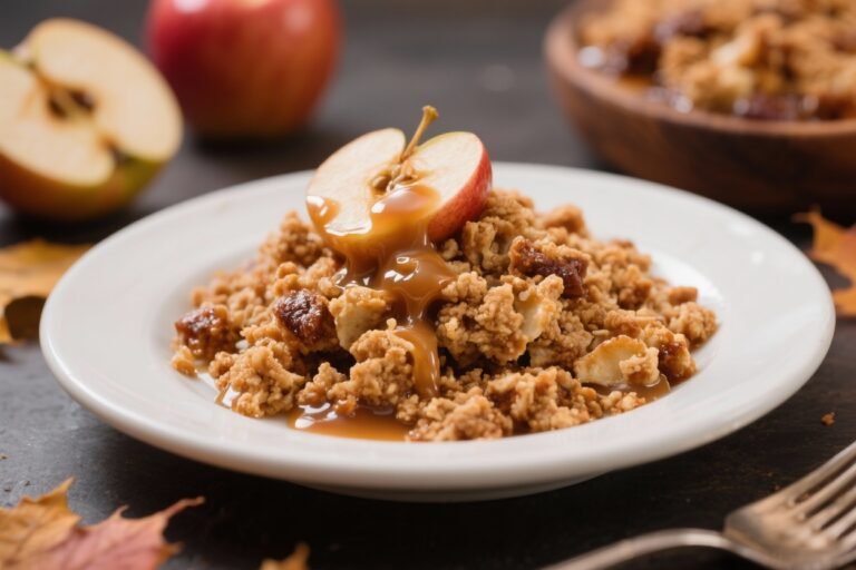 This Caramel Apple Crisp Fall Dessert Will Make Your Kitchen Smell Like a Hug (And Disappear in Minutes)