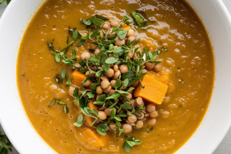 Healthy Lentil and Sweet Potato Soup in 30 Minutes: The One-Pot Weeknight Hero You’ll Crave Again