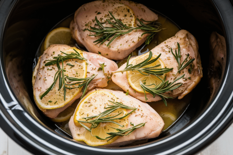 Set-It-and-Glow: Crockpot Lemon Herb Chicken Breasts That Taste Like a Fancy Dinner Without the Effort
