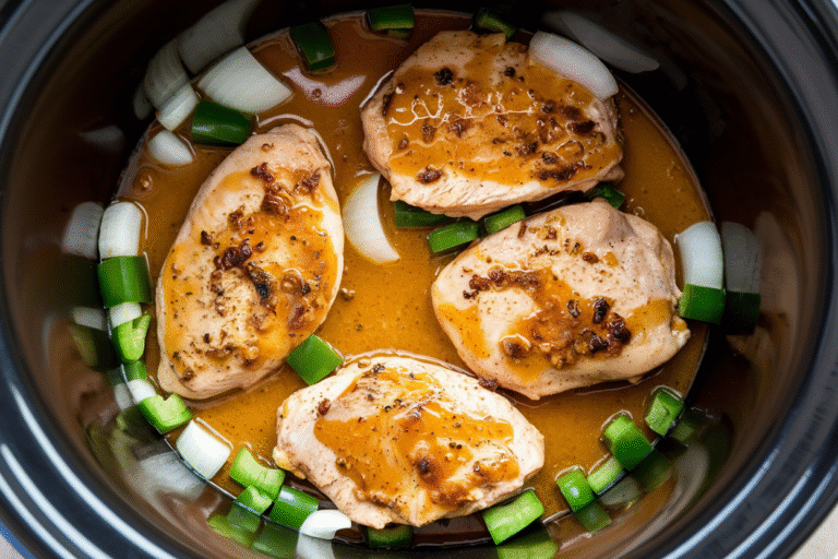 Crockpot Honey Mustard Chicken Breasts That Practically Cook Themselves (And Taste Like You Tried)