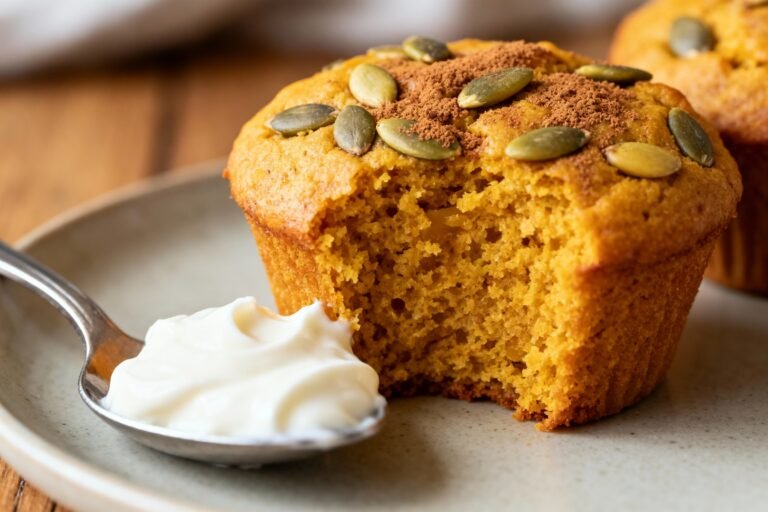 High-protein Pumpkin Muffins With Greek Yogurt
