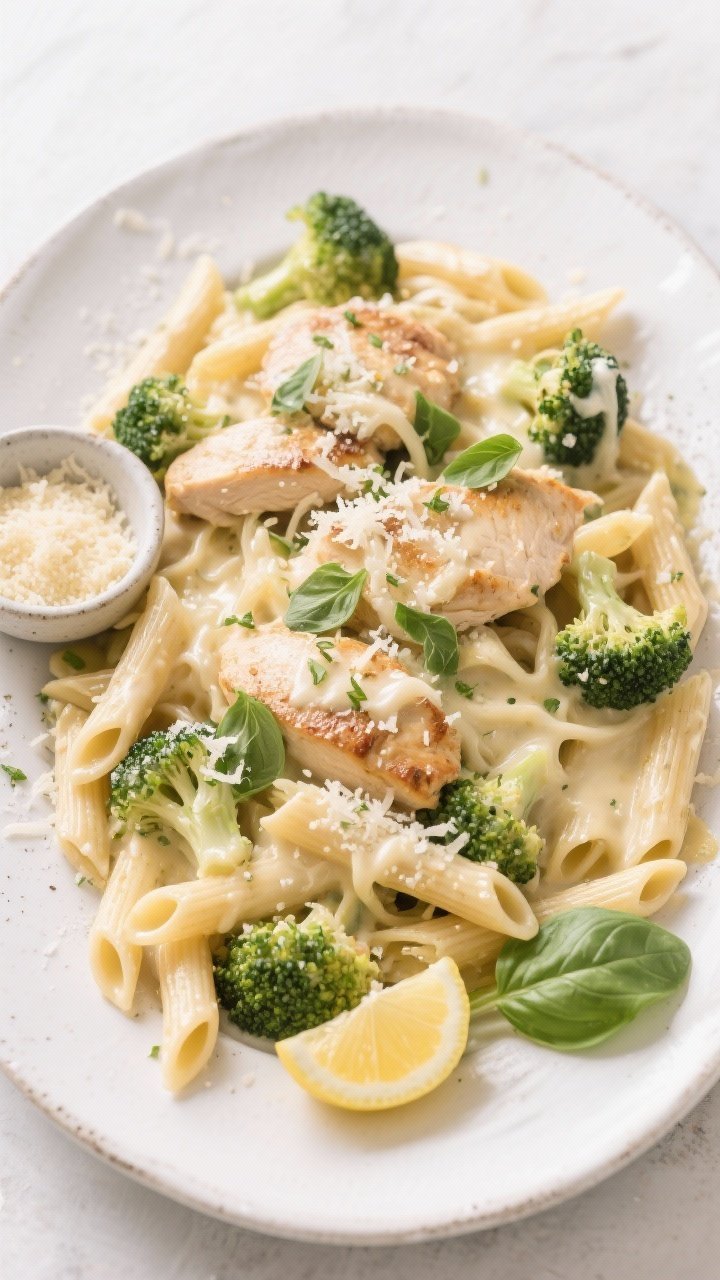 Final dish, overhead plated presentation: Top-down shot of a generous serving of Gluten Free Christm