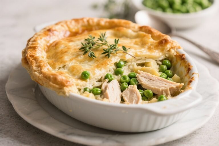 Chicken Pot Pie Casserole With Peas & Thyme – Simple Comfort Food