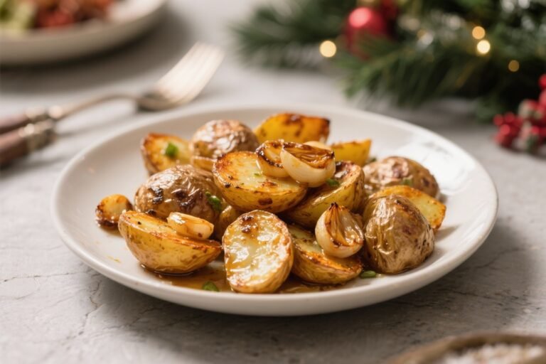 The Best Honey Garlic Roasted Potatoes – Christmas Dinner Sides