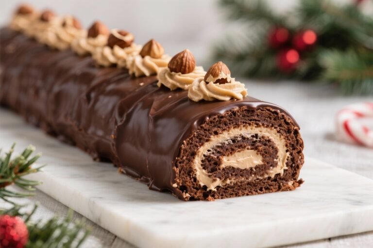 The Best No-Bake Christmas Chocolate Cake Roll – Quick and Easy