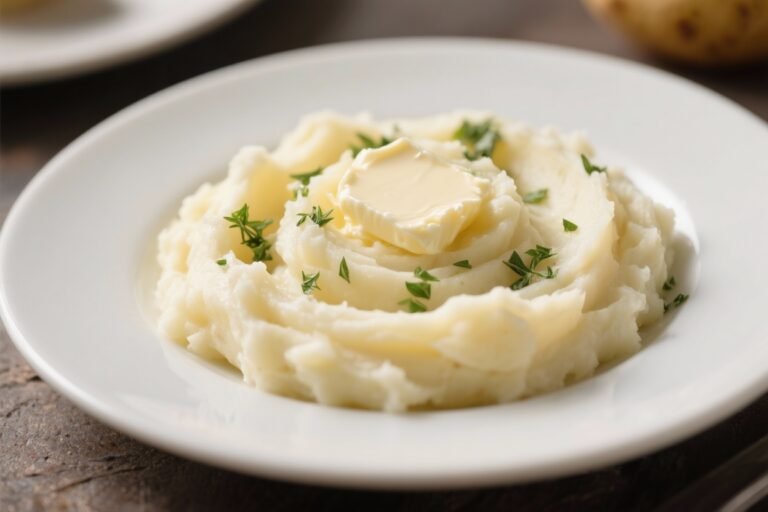 Classic Mashed Potatoes with Herb Butter – Comforting, Creamy, and Simple