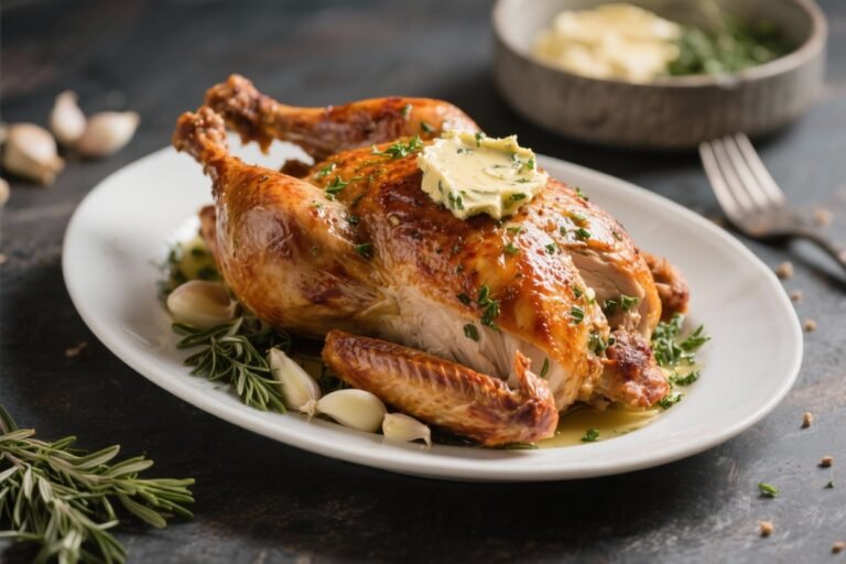 Roast Turkey with Garlic Herb Butter – Your Ultimate Friendsgiving Feast