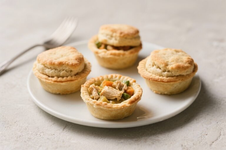 Mini Chicken Pot Pies With Biscuits – Easy, and Comforting