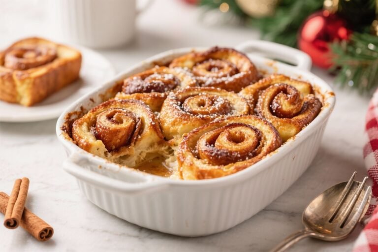 The Best Cinnamon Roll French Toast Bake – Christmas Breakfast Ideas