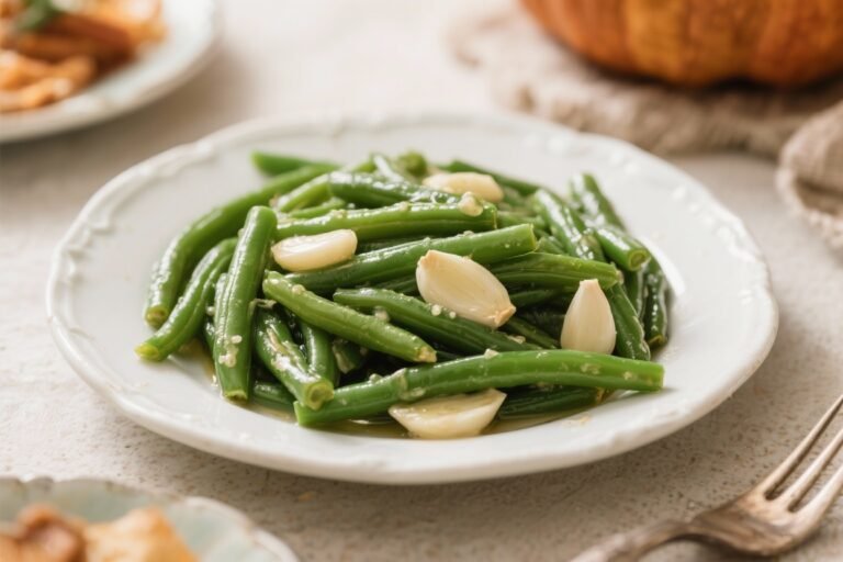Easy Garlic Butter Green Beans – A Fresh Twist for Thanksgiving