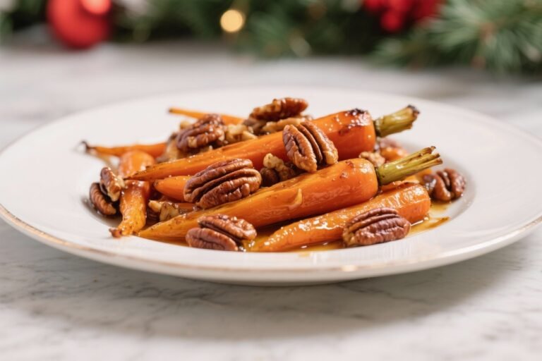 Easy Roasted Maple Carrots With Pecans – Simple Christmas Side Dish