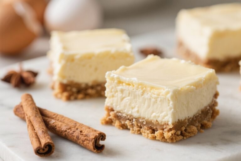 Ultimate Eggnog Cheesecake Bars – The Best Christmas Treat