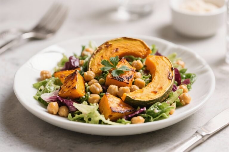 Roasted Pumpkin and Chickpea Salad – Warm, Crunchy, and Satisfying