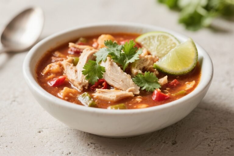 Spicy White Chicken Chili With Lime and Cilantro – Comforting and Easy