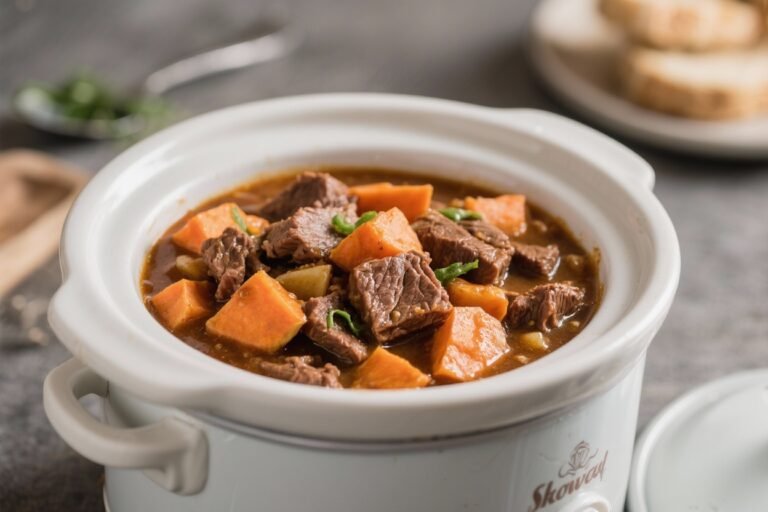 Slow Cooker Beef and Sweet Potato Stew – Comforting, and Simple