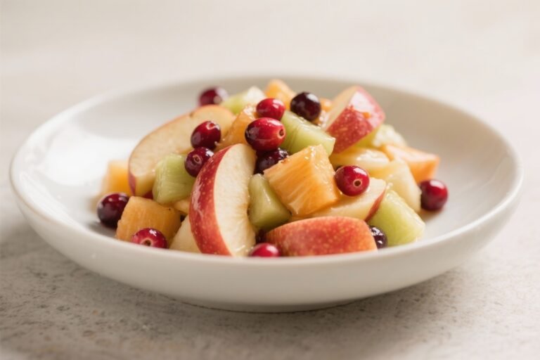 Apple Cranberry Fall Fruit Salad – Bright, Crisp, and Perfect for the Season