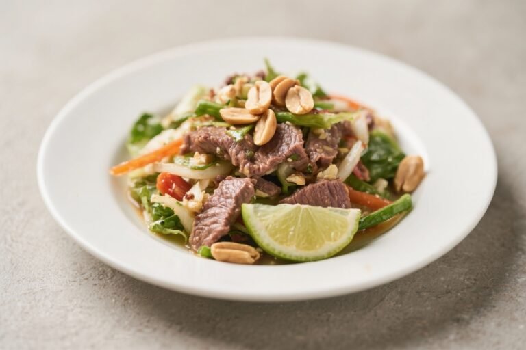 Thai Beef Salad With Lime and Peanuts – Fresh, Zesty, and Satisfying