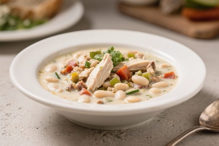 Creamy White Chicken Chili With White Beans – Flavorful, and Easy