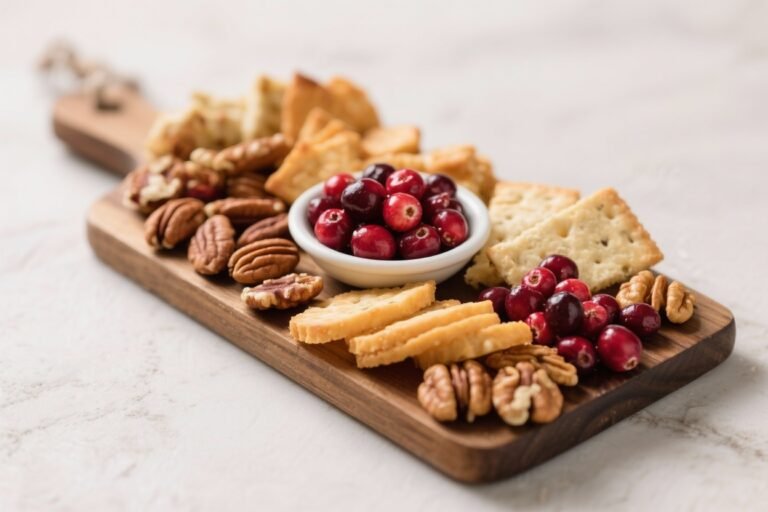 Ultimate Festive Thanksgiving Snack Board with Cranberries, Nuts & Magic