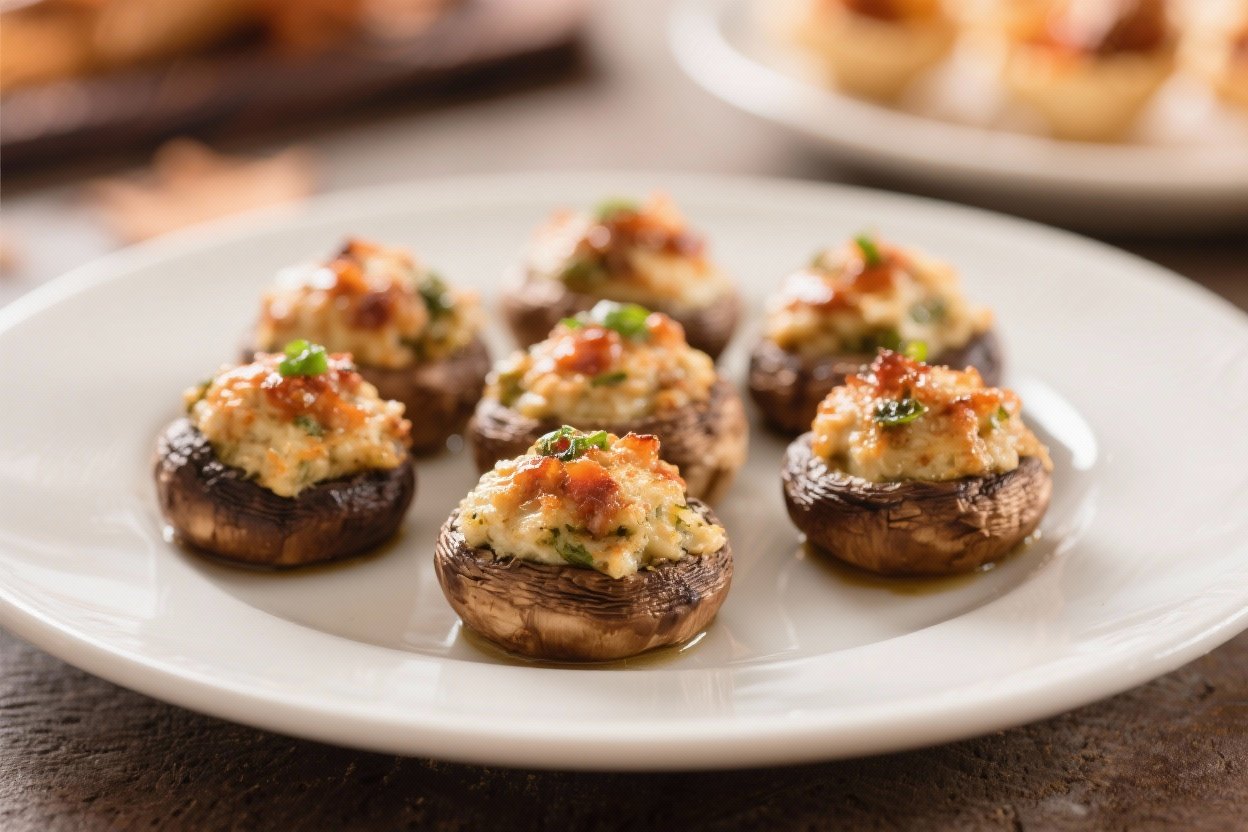 Thanksgiving Stuffed Mushrooms