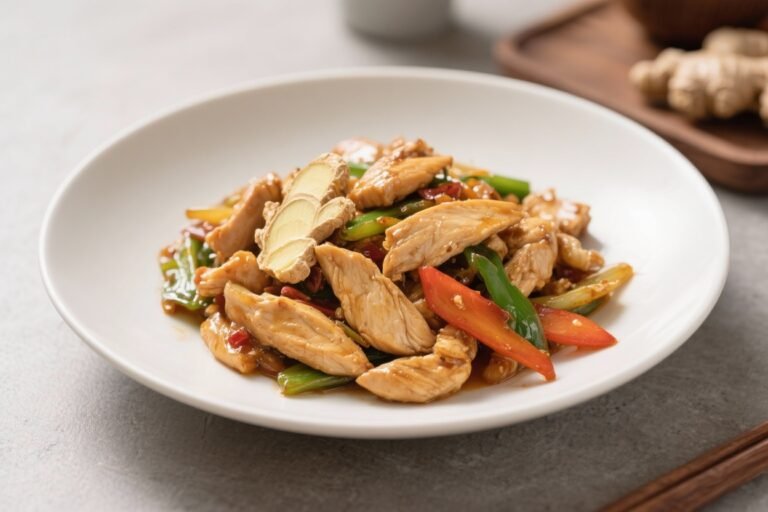 Quick And Easy Chicken Stir Fry With Ginger